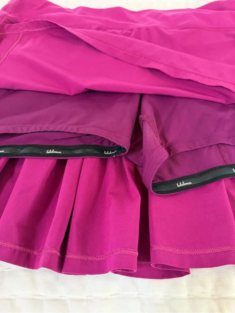lululemon athletica Magenta Pleated Mini Skirt